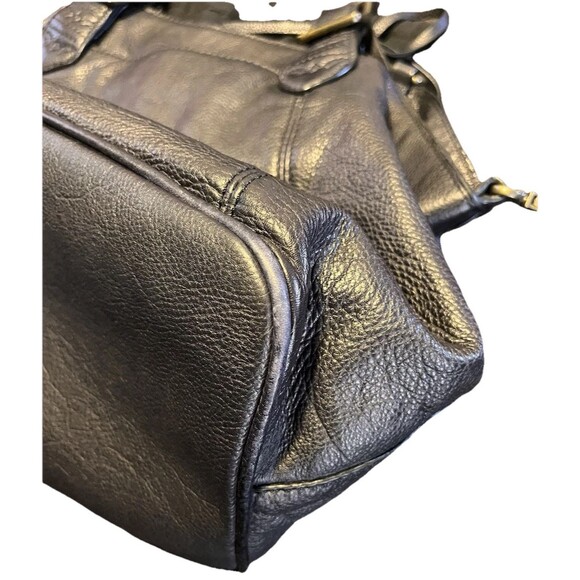 Frye Caelan Leather Crossbody Handbag Medium Size Smokey Gray Satchel - Picture 11 of 16